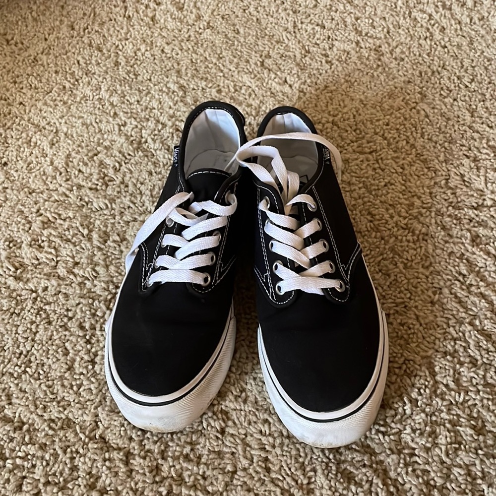 Black Platform Vans